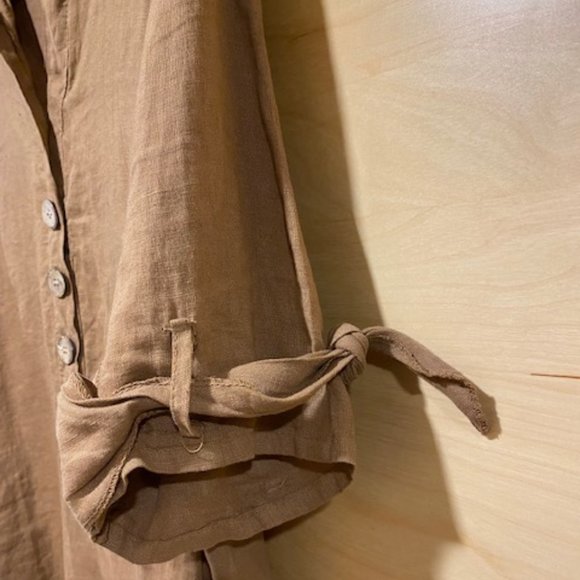 Linen shirt dress - Picture 2 of 6